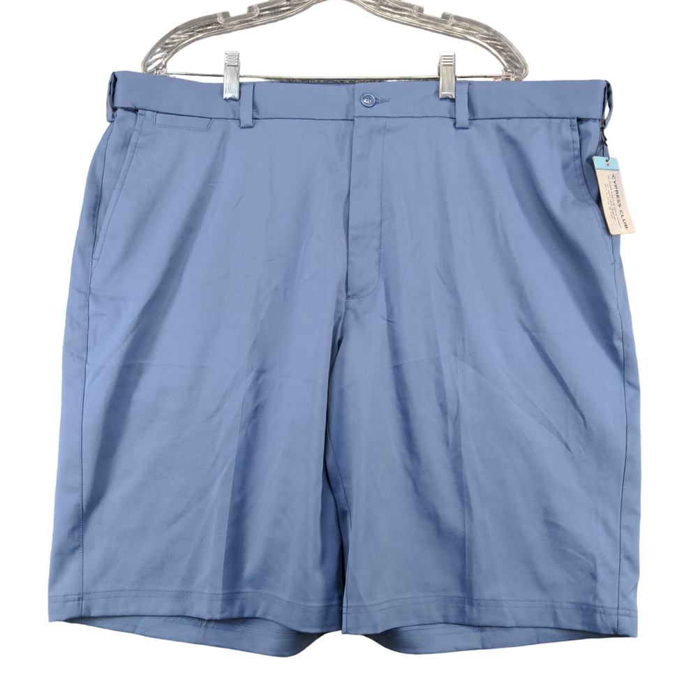 Cypress Club Mens Comfort Waist Short Blue Size 42 Polyester Blend W/Tags